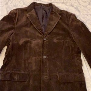 Alfani Brown Suede Positano Sport Coat/Jacket L44